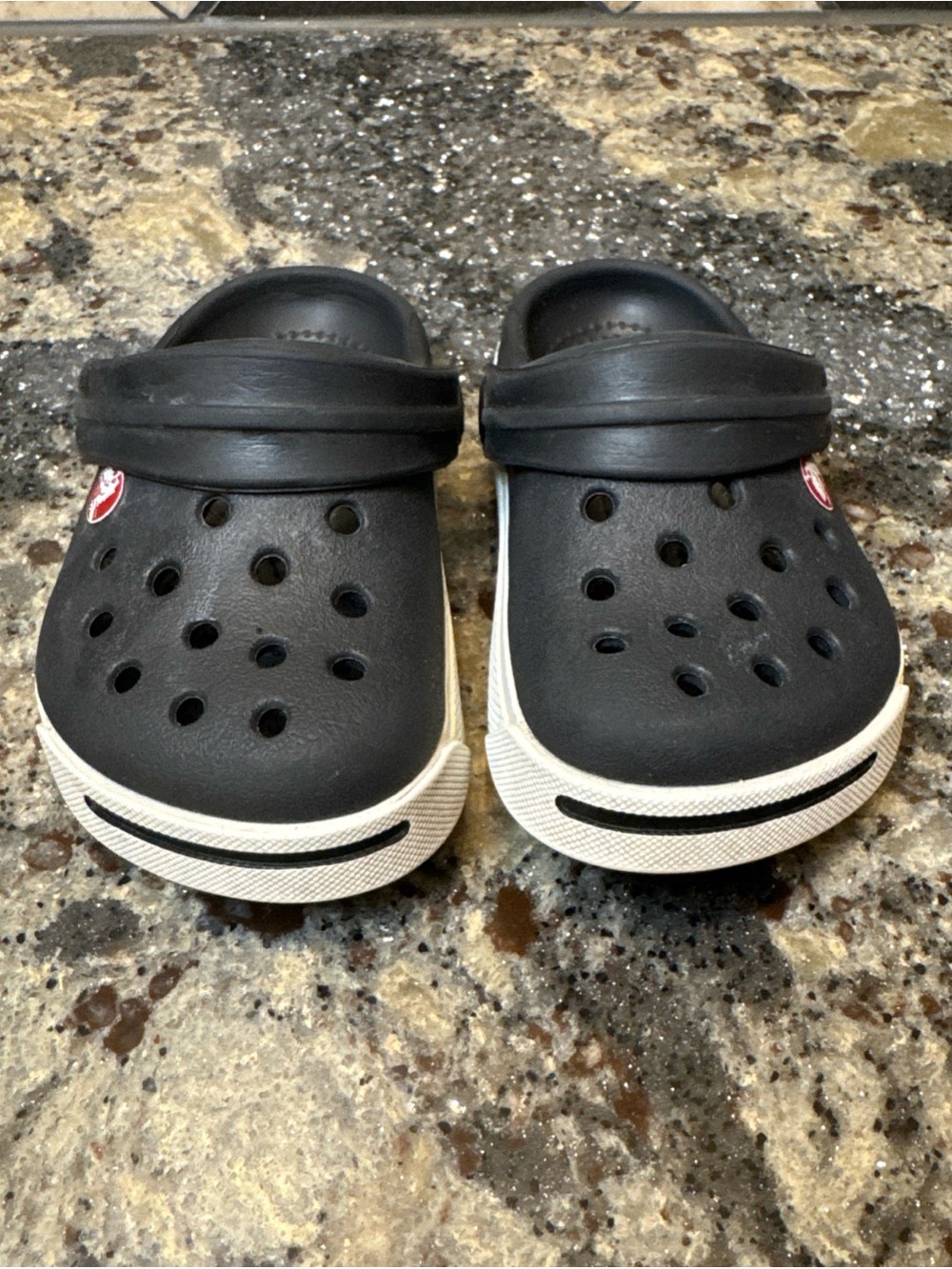 Crocs Crocband Toddler Unisex Kids Casual Clog Slip On Black White Size 4 C 5
